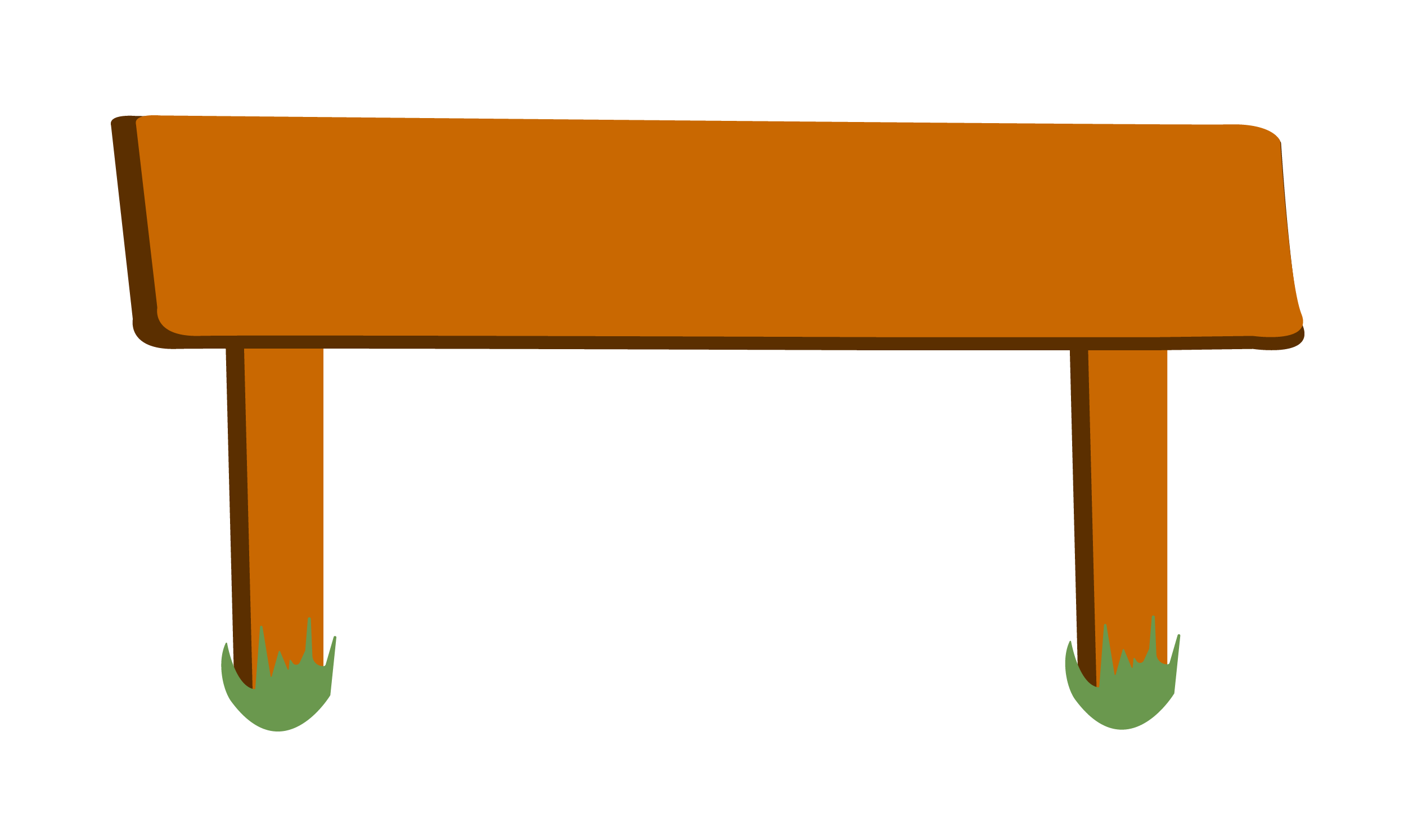 a cartoon trail marker sign