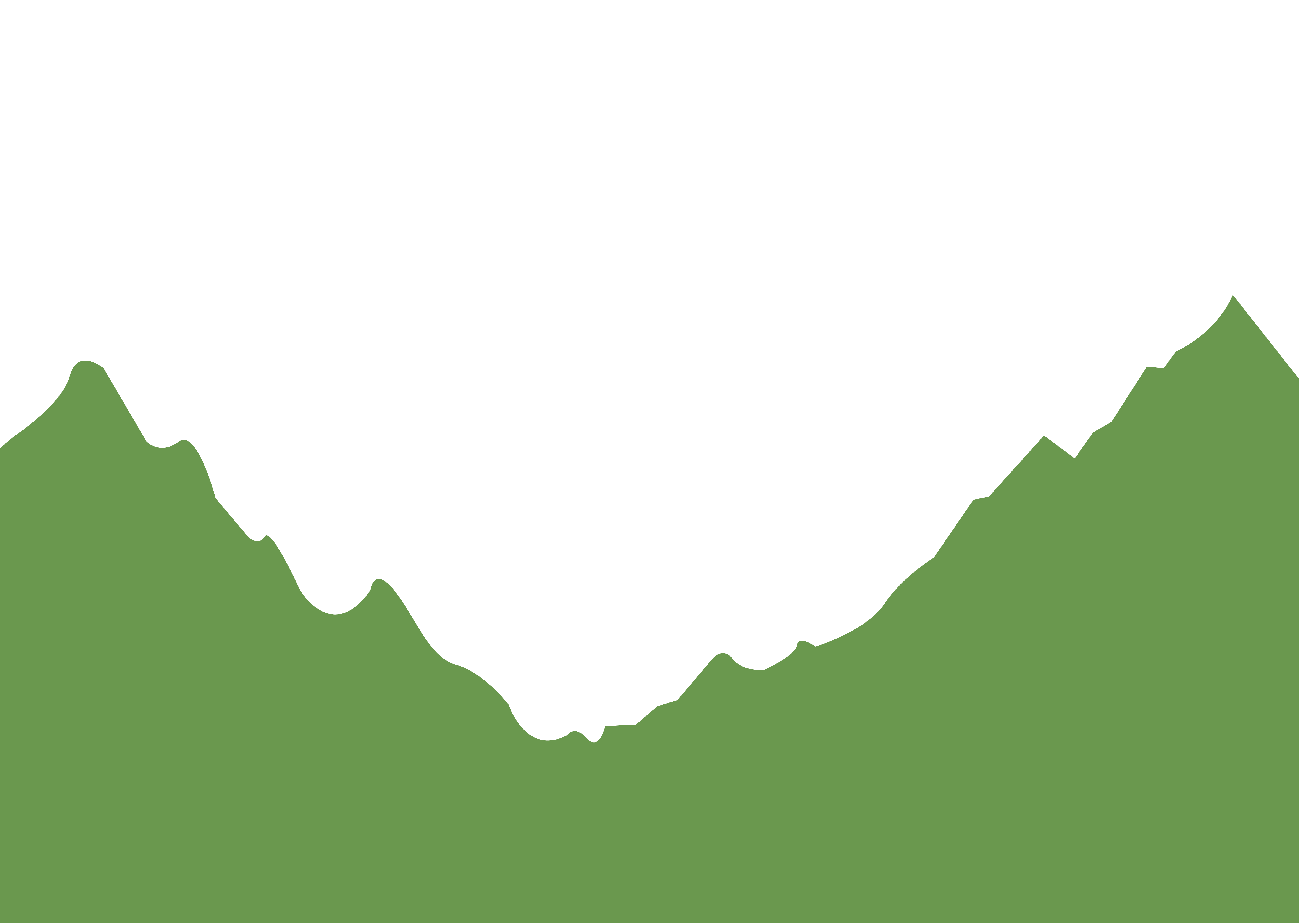 a cartoon mountain range